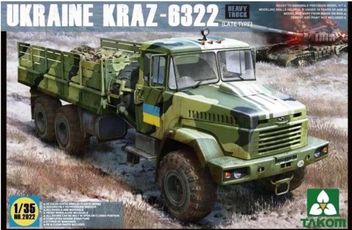 Takom | 2022 | Ukraine KRAZ-6322 late | 1:35